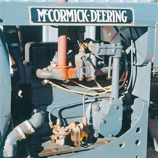 The 1934 McCormick-Deering W-12. Using the same engine as the row-crop Farmall F-12, the W-12 could also be ordered for either gasoline fuel or kerosene. The engine had a bore of 3 inches and a stroke of 4 inches.